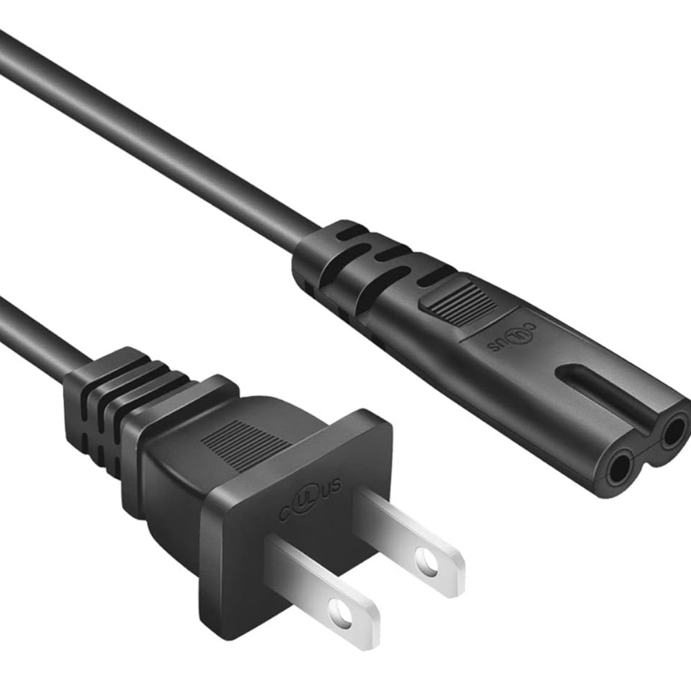 Power Cable Cord 2 Slot 125V 7A Replacement Cable 6 Feet